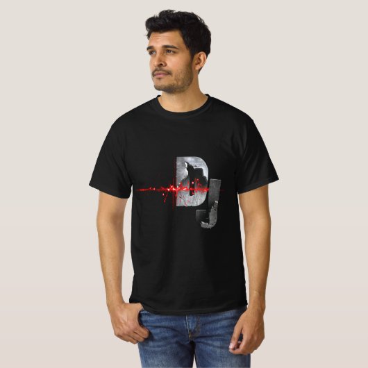 DJ De muziek T-Shirt voelen (Voorkant volledig)