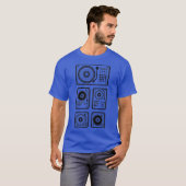 DJ Decks Muziekillustratie Premium T-shirt (Voorkant volledig)