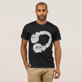 DJ deejay cool black T-shirt (Voorkant volledig)