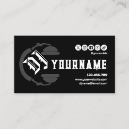 DJ Deejay Disc Jockey Business Card Visitekaartje