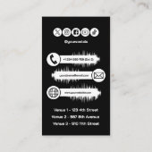 DJ Deejay Disc Jockey visitekaartje (Achterkant)