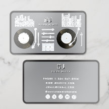 DJ Deejay Draaitafel Record Grijs Metaalachtig Zil