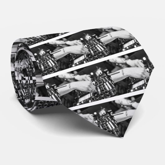 Dj Deejay Music Night Nightclub Club Night Club Cl Stropdas (Opgerold)