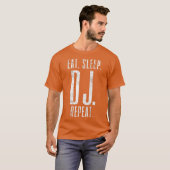 DJ DeeJay Music Techno T-shirt (Voorkant volledig)