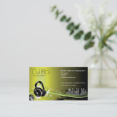 DJ - deejay muziek coördinator Visitekaartje (Staand voorkant)