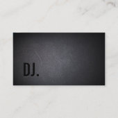 DJ Deejay Professional Black Bold Text Elegant Visitekaartje (Voorkant)