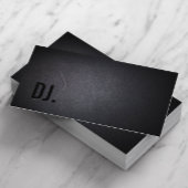 DJ Deejay Professional Black Bold Text Elegant Visitekaartje