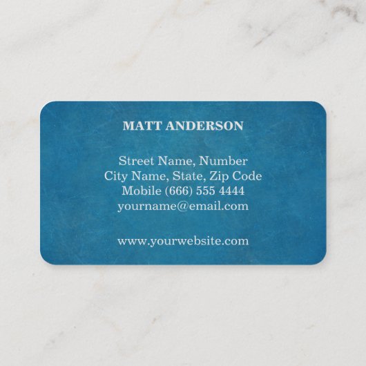 DJ Deejay Professional Bold Text Cool Modern Visitekaartje (Achterkant)