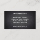 DJ Deejay Professional, gebold tekst, zwart, moder Visitekaartje (Achterkant)