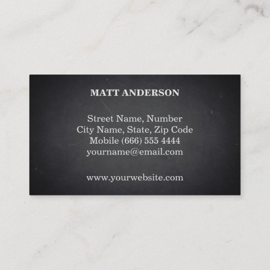 DJ Deejay Professional, gebold tekst, zwart, moder Visitekaartje (Achterkant)