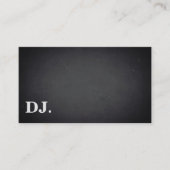 DJ Deejay Professional, gebold tekst, zwart, moder Visitekaartje (Voorkant)