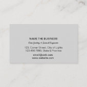 DJ Deejay Professional Headphone Gold Faux-muziek Visitekaartje (Achterkant)