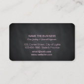 DJ Deejay Professional Roos Gold Faux Music Busine Visitekaartje (Achterkant)