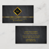 DJ Deejay Professional Roos Gold Faux-muziek Visitekaartje (Voorkant / Achterkant)