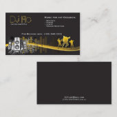 DJ - deejays muziekcoördinator Visitekaartje (Voorkant / Achterkant)