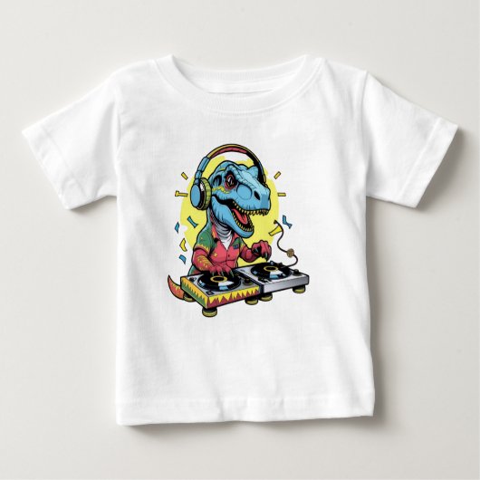 DJ Dinosaur Party T-shirt (Voorkant)