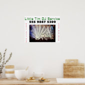 DJ Disc Jockey Elektronisch Huwelijk Foto Sjabloon Poster (Keuken)