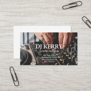 DJ Disc Jockey Elektronisch Visitekaartje