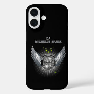 DJ Disco Ball Wings iPhone 16 Hoesje