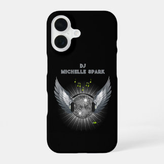 DJ Disco Ball Wings iPhone 16 Hoesje