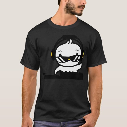 Dj disco danst disco djj disko danskop t-shirt (Voorkant)