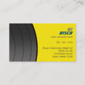 DJ Disco Muziek Retro Vinyl Record Vogel Paar Chic Visitekaartje (Achterkant)