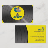 DJ Disco Muziek Retro Vinyl Record Vogel Paar Chic Visitekaartje (Voorkant / Achterkant)