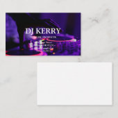 DJ Disk Jockey Electronic Visitekaartje (Voorkant / Achterkant)