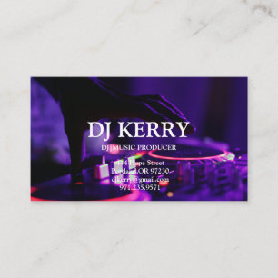 DJ Disk Jockey Electronic Visitekaartje