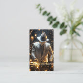 DJ Disk Jockey Electronic Visitekaartje (Staand voorkant)