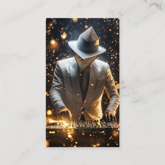 DJ Disk Jockey Electronic Visitekaartje (Voorkant)