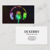 DJ Disk Jockey Electronic Visitekaartje (Voorkant / Achterkant)