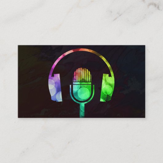 DJ Disk Jockey Electronic Visitekaartje (Voorkant)