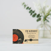 DJ Disk Jockey Electronic Visitekaartje (Staand voorkant)