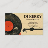DJ Disk Jockey Electronic Visitekaartje (Voorkant)