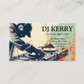 DJ Disk Jockey Electronic Visitekaartje (Voorkant)