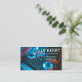 DJ Disk Jockey Electronic Visitekaartje (Staand voorkant)