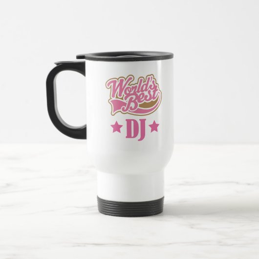 Dj Disk Jockey Gift (beste werelden) Reisbeker (Links)