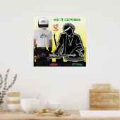 DJ Disk Jockey Poster van I'm G Clothing (Keuken)
