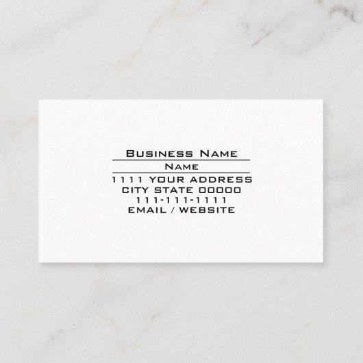 DJ Disk Jockey Services Dance Party Muziekmixer Visitekaartje (Achterkant)