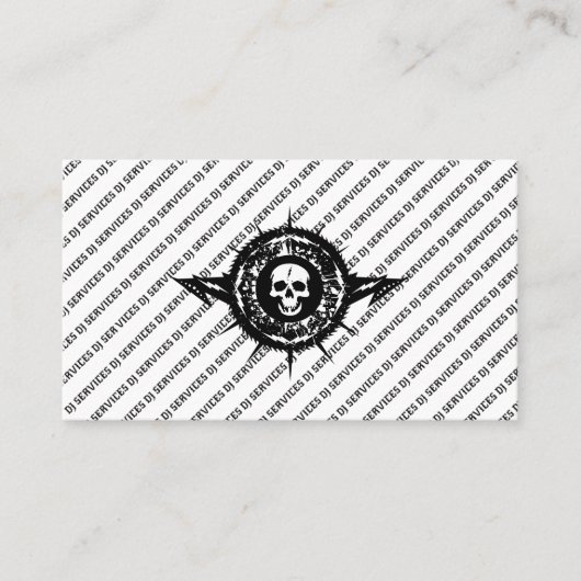 DJ Disk Jockey Services Dance Party Muziekmixer Visitekaartje (Voorkant)