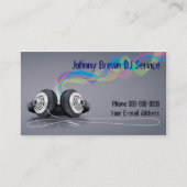 DJ Disk Jockey Visitekaartje (Voorkant)
