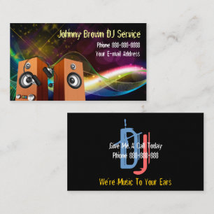 DJ Disk Jockey Visitekaartje