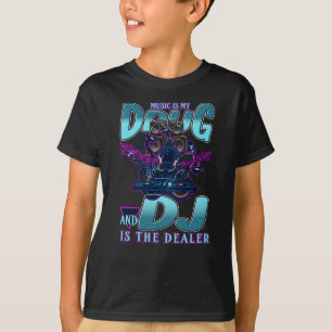 DJ Disk Jokey Platenspeler Party Music T-shirt