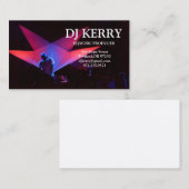 DJ Diskjockey Elektronisch Visitekaartje (Voorkant / Achterkant)