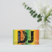 DJ Diskjockey visitekaartjes (Staand voorkant)