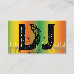 DJ Diskjockey visitekaartjes