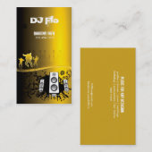 DJ - Djay muziekcoördinator Visitekaartje (Voorkant / Achterkant)