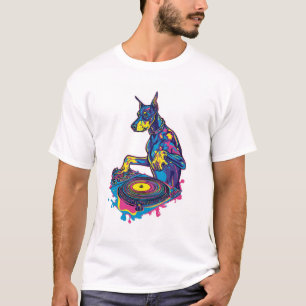 DJ Doberman - Club Vibe Party Hond T-shirt