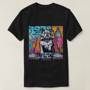 DJ Dog Graffiti Street Platenspeler Mixing T-shirt